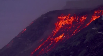 西班牙：老昆布雷火山仍在噴發(fā) 滾石大如三層樓房